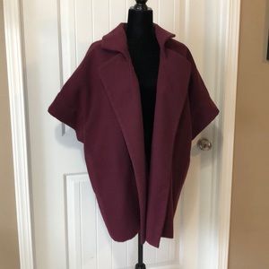 Tracy Reese 1X Maroon Cardigan Jacket